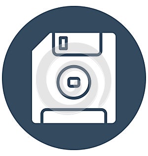 Diskette, floppy Isolated Vector Icon That can be easily edited in any size or modified.