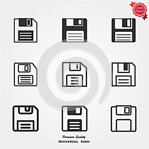 Diskette icons