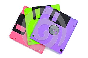 Diskette isolated