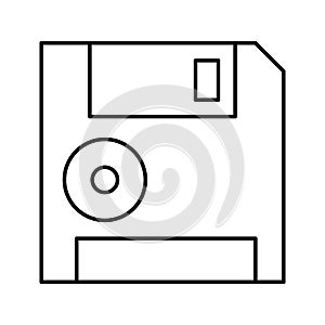Diskette Vector icon which can easily modify or edit