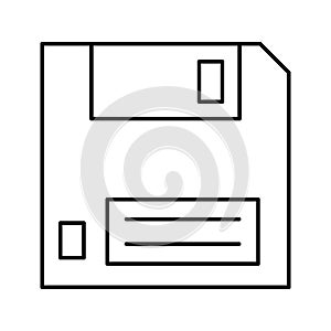 Diskette Vector icon which can easily modify or edit