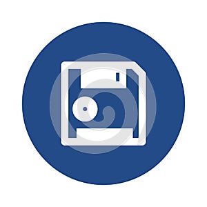 Diskette Vector icon which can easily modify or edit
