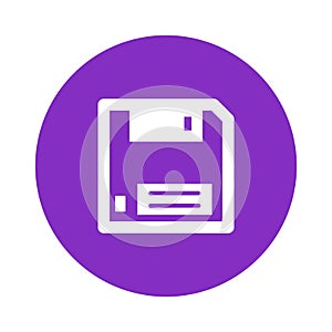 Diskette Vector icon which can easily modify or edit