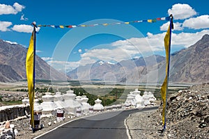 Diskit Monastery Diskit Gompa in Ladakh, Jammu and Kashmir, India.