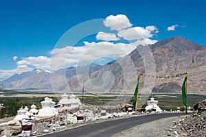 Diskit Monastery Diskit Gompa in Ladakh, Jammu and Kashmir, India.