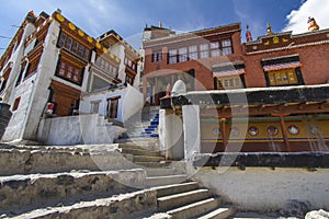 Diskit monastery in Ladakh, India photo