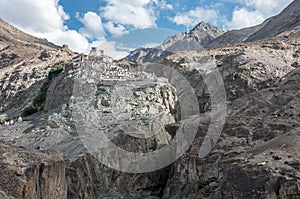 Diskit monastery in Ladakh, India