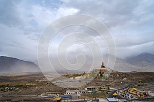 Diskit Monastery with Maitreya Buddha in Nubra Valley