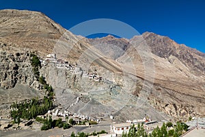 Diskit monastery in the Nubra Valley of Ladakh.