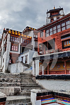Diskit monastery. Nubra valley, Ladakh, India photo