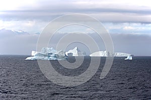 Icebergs in Disko Bay, Arctic, Greenland, Denmark photo