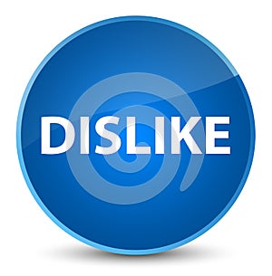 Dislike elegant blue round button