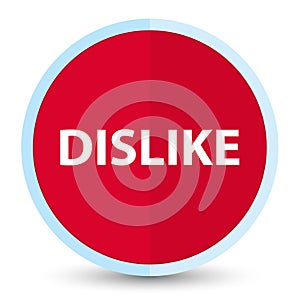 Dislike flat prime red round button