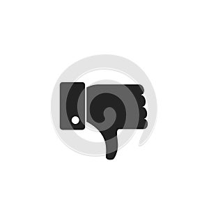 Dislike Glyph Vector Icon, Symbol or Logo.