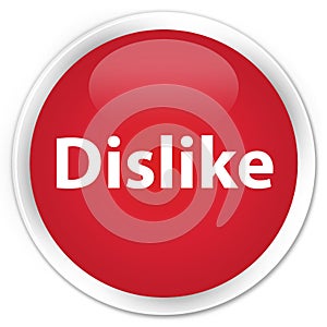 Dislike premium red round button