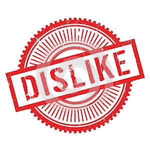 Dislike stamp rubber grunge