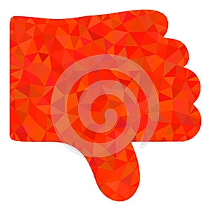 Dislike Thumb Lowpoly Icon