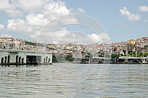 Dismantled bridge, Golden Horn, Istanbul