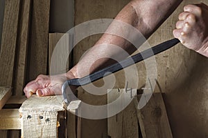 Dismantling the box using nail puller