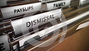 Dismissal Concept. Redundancy Plan photo