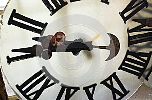 Dismounted face of big clock