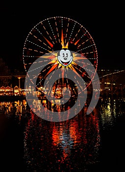 Disney California Adventure Paradise Pier Night Vertical