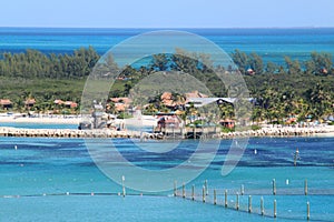 Disney Castaway Cay Bahamas Serenity Bay View from Ship