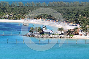 Disney Castaway Cay Bahamas Serenity Bay View from Ship