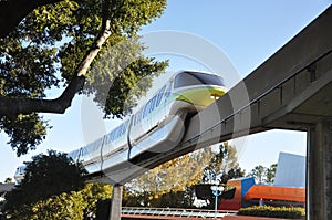 Disney Monorail in Epcot