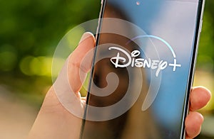 Disney plus Video Streaming app on Apple iPhone