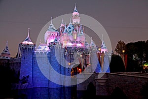 Disneyland Castle at Night