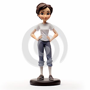 Disneyland Figurine: Genderless Girl With Shoes In Raphael Lacoste Style