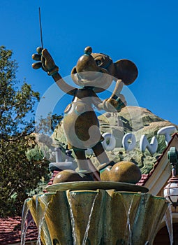 Disneyland Mickey Mouse Conductor statue