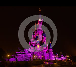 Disneyland Paris Castle at Night