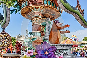 Disneyland Main Parade with Animation of Characters