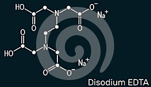 Disodium EDTA, edetate disodium,  disodium edetate,  molecule. It is diamine, is polyvalent chelating agent used to treat