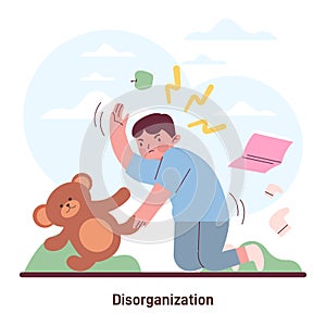 Disorganization as a ADHD symptom. Attention deficit hyperactivity