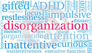 Disorganization Word Cloud