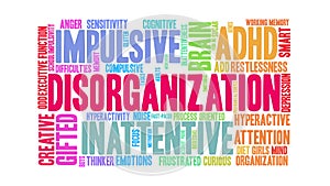 Disorganization Word Cloud