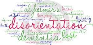 Disorientation Word Cloud photo