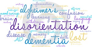 Disorientation Word Cloud photo