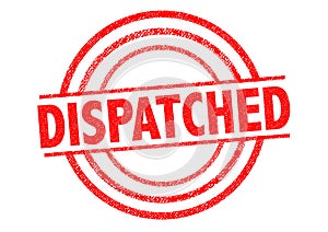 DISPATCHED Rubber Stamp