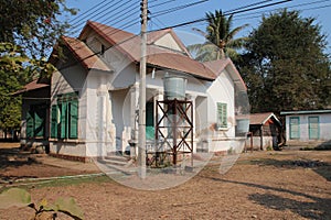 dispensary in a village at khone island (laos)