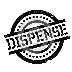 Dispense rubber stamp