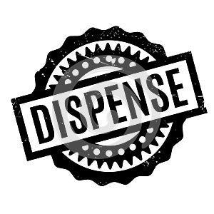 Dispense rubber stamp