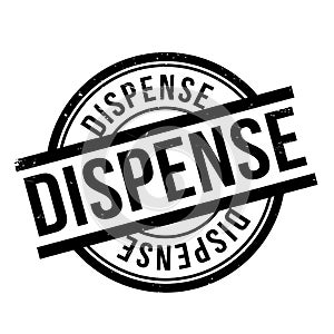 Dispense rubber stamp