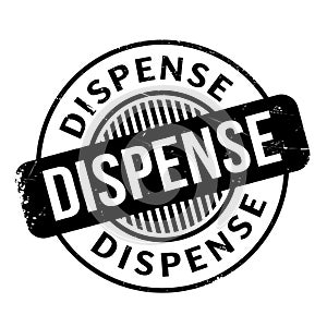 Dispense rubber stamp