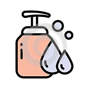 Dispenser soap icon. Dispenser soap vector icon for web design isolated on white background