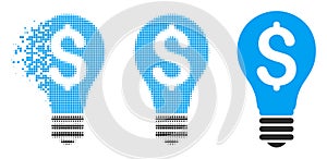 Dispersed Pixelated Halftone Patent Icon