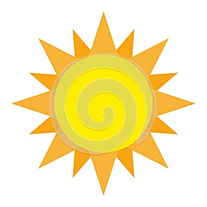 Dispersion sun light. Refraction of the white light. Physics illustration